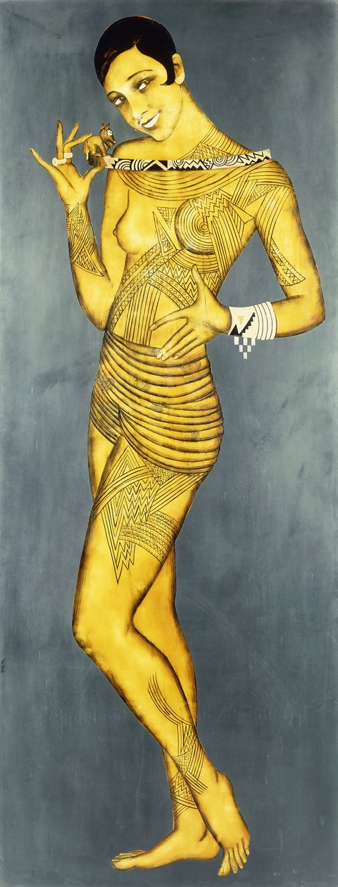 Josephine Baker, ca. 1927 (lakk) av Jean Dunand
