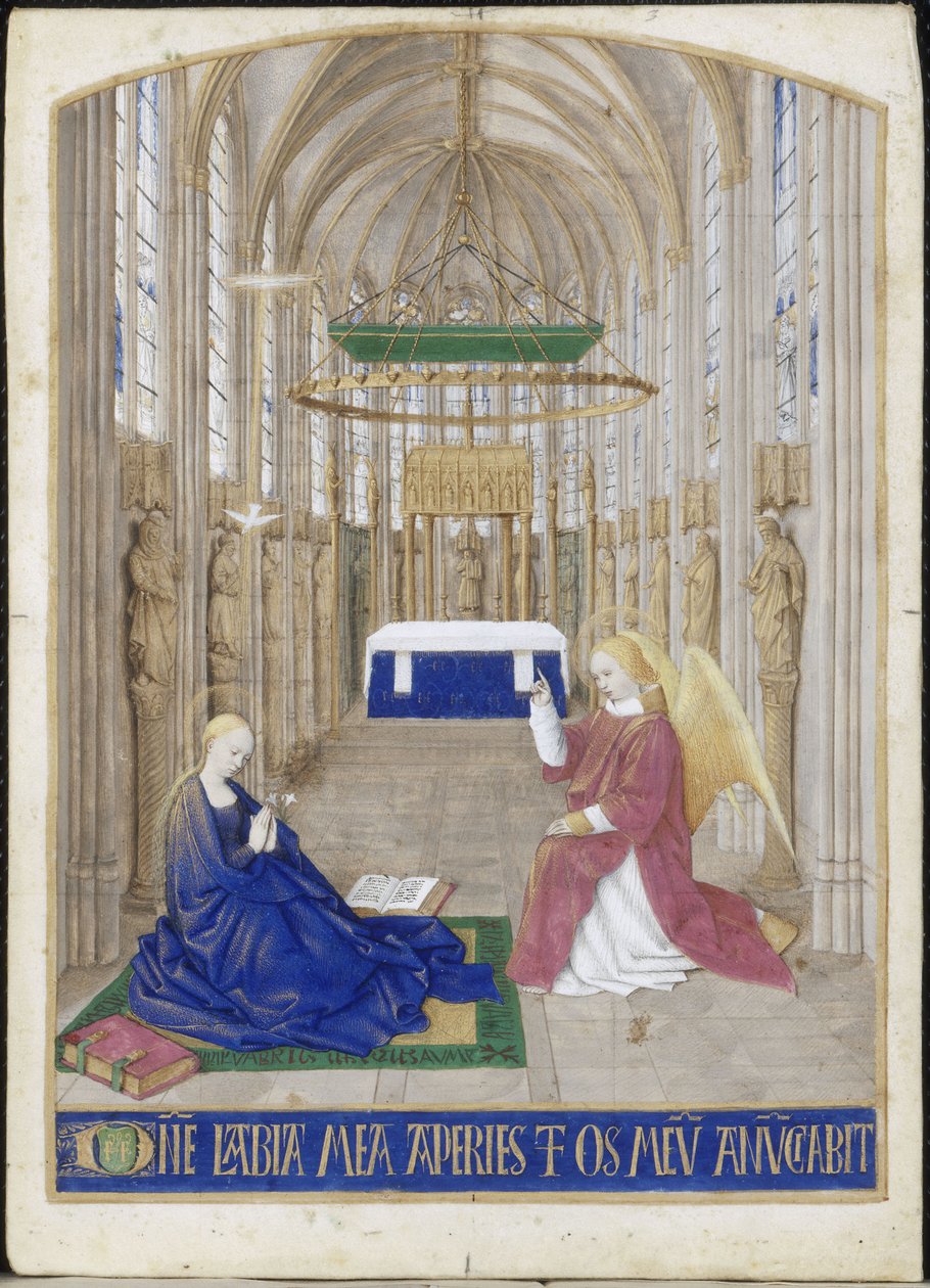 Annunciation Hours of Étienne Chevalier av Jean Fouquet