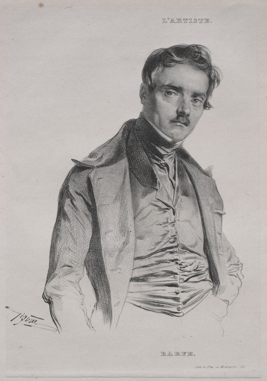 Antoine-Louis Barye. av Jean Francois Gigoux