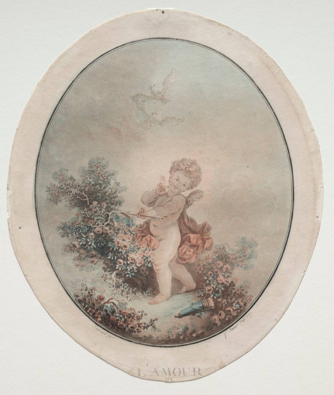 Amor, 1777. av Jean Francois Janinet