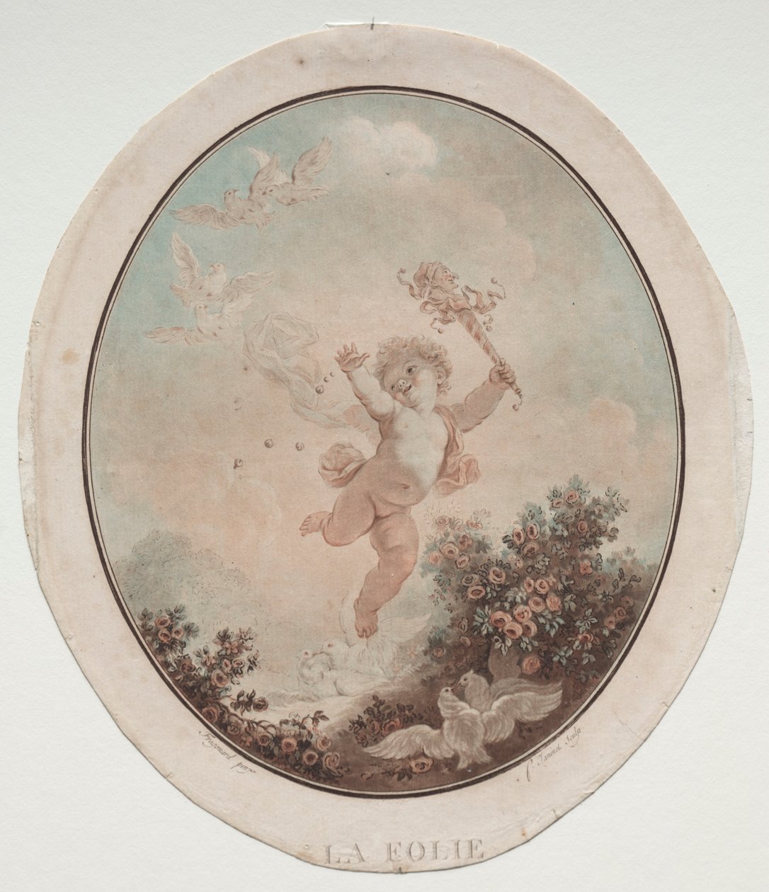 Dårskap, 1777. av Jean Francois Janinet