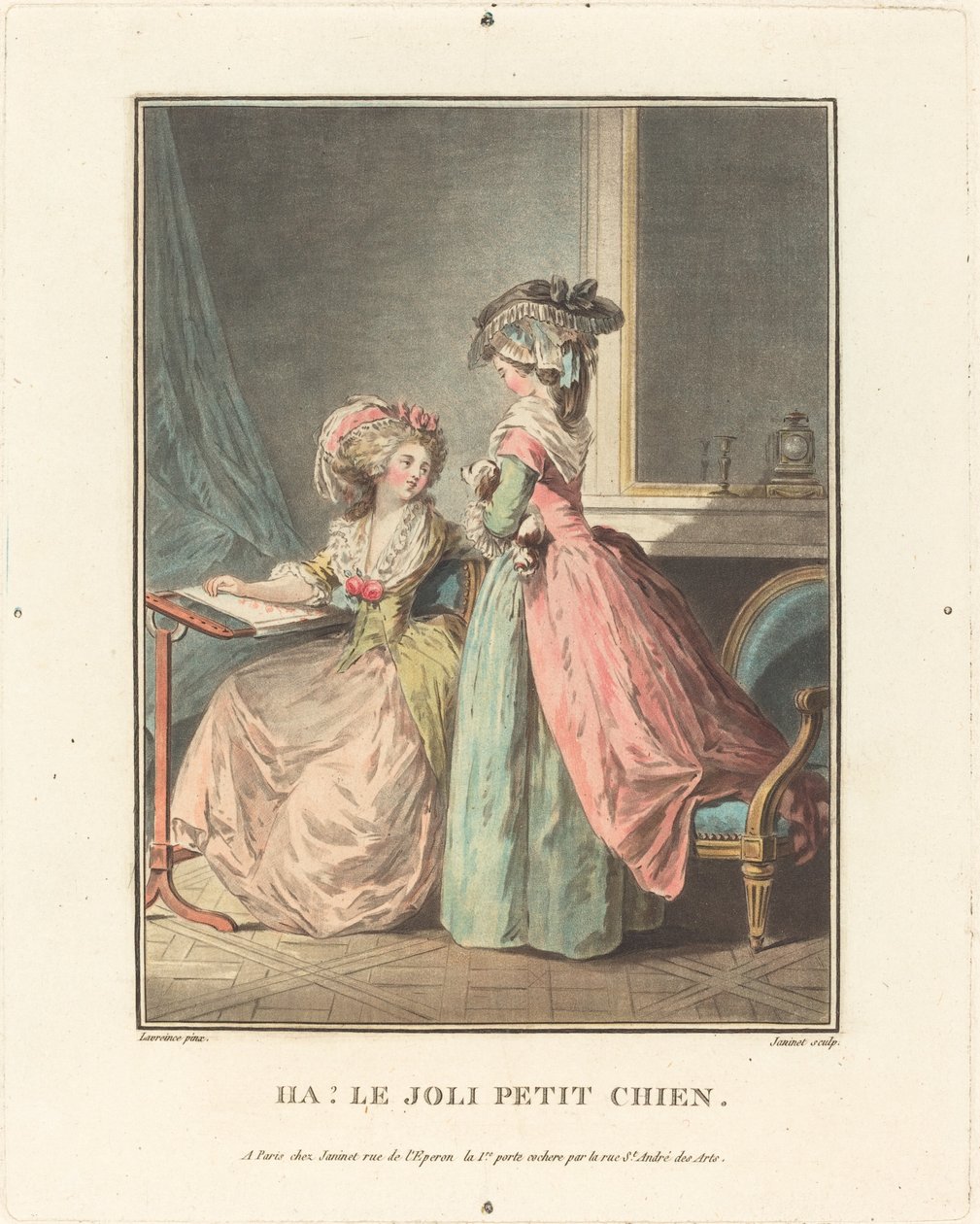 Ha! Den søte lille hunden. av Jean Francois Janinet