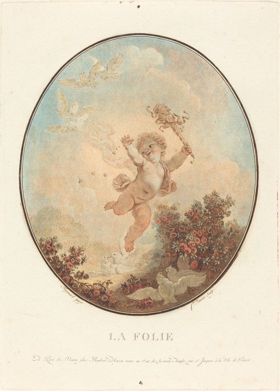 På folie, 1777. av Jean Francois Janinet