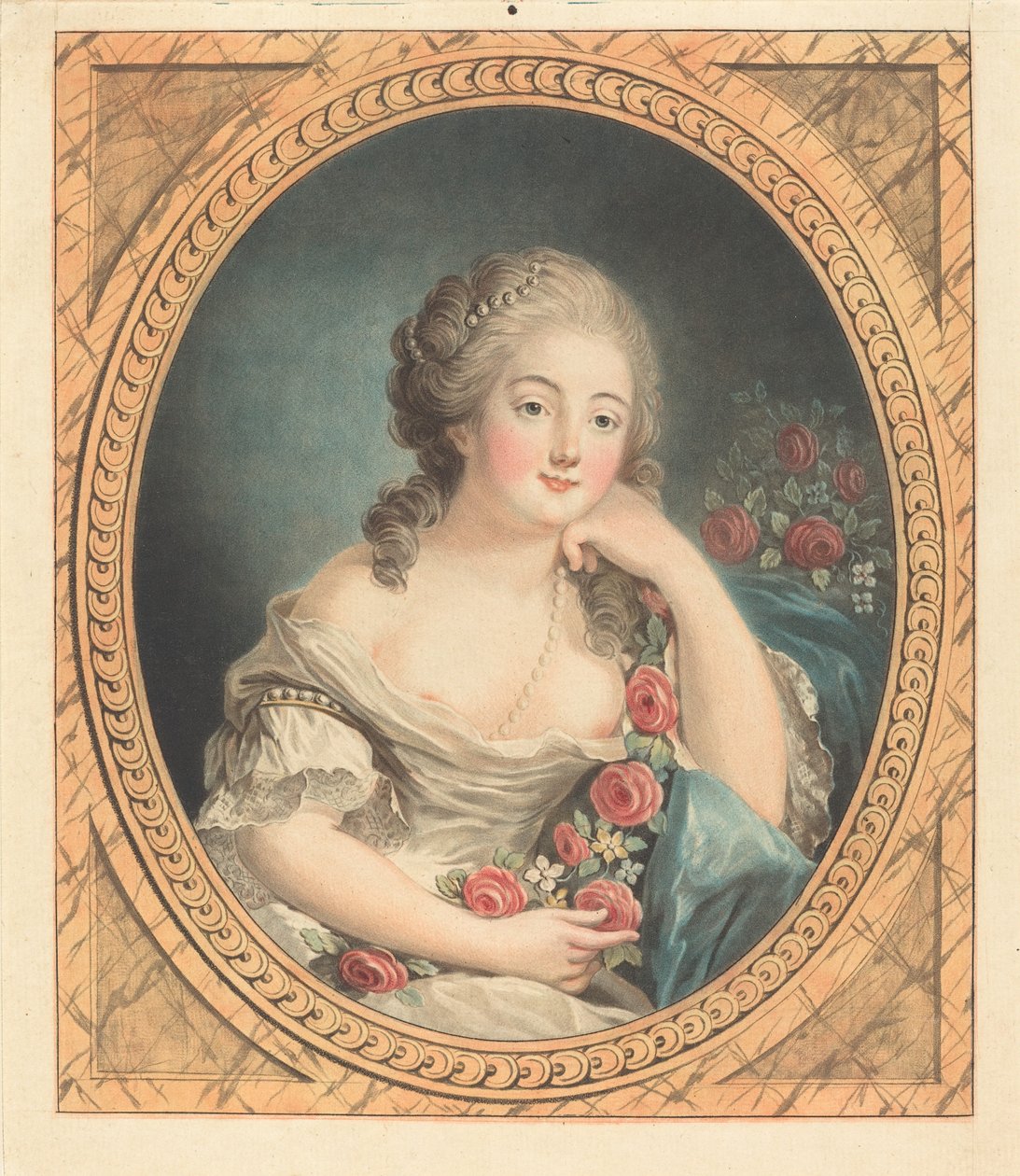 The Pleasant Neglect, 1779. av Jean Francois Janinet