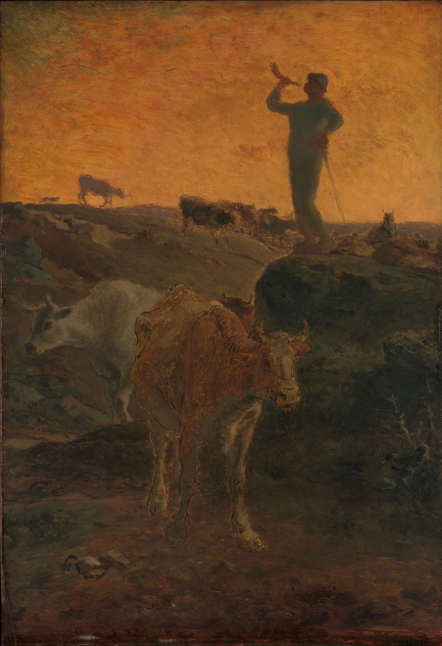 Calling the Cows Home, ca. 1872 av Jean Francois Millet