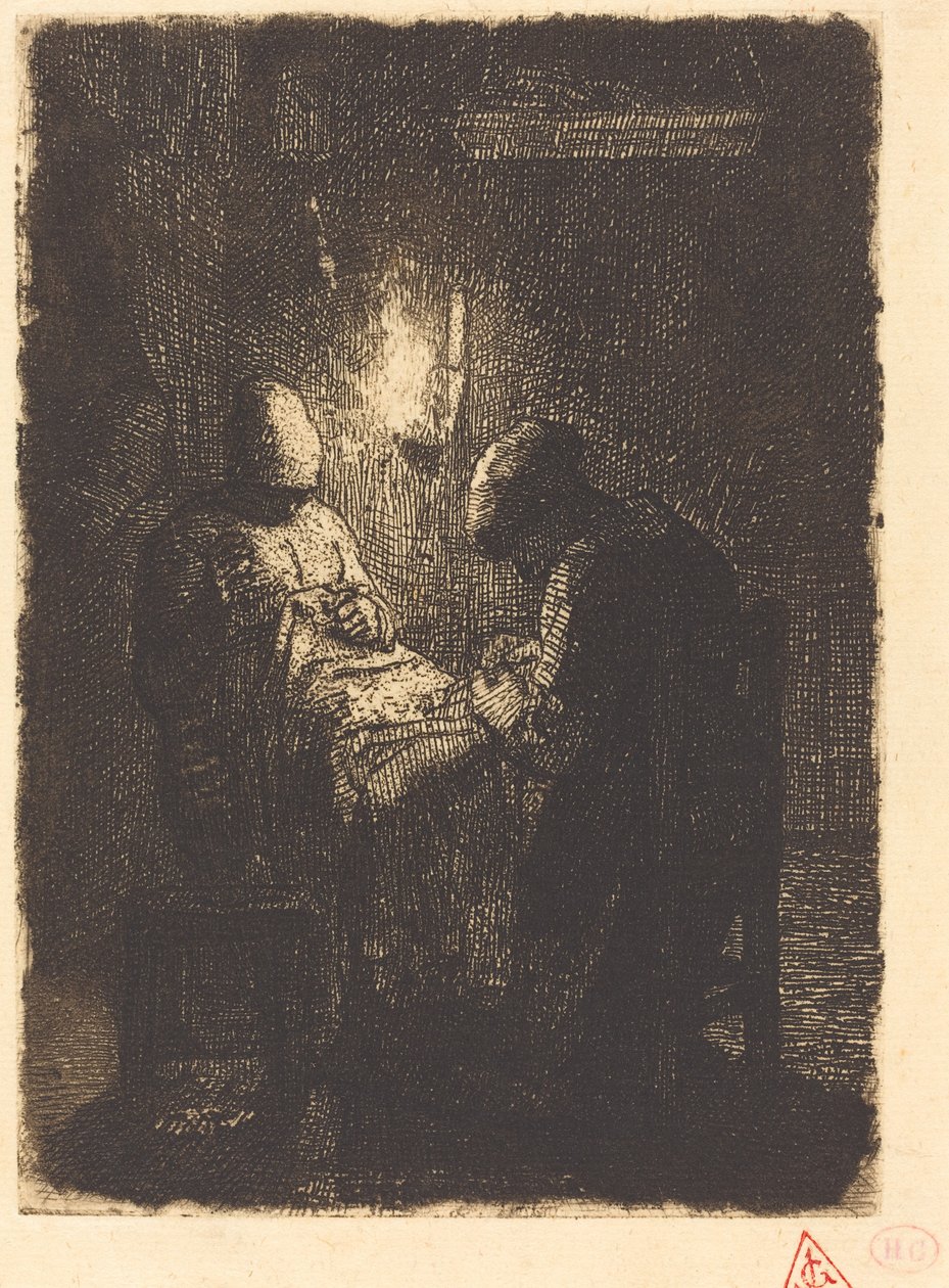 Kveld (La Vielle) av Jean Francois Millet