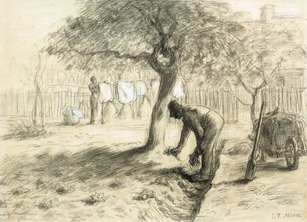 Hagearbeid, av Jean Francois Millet