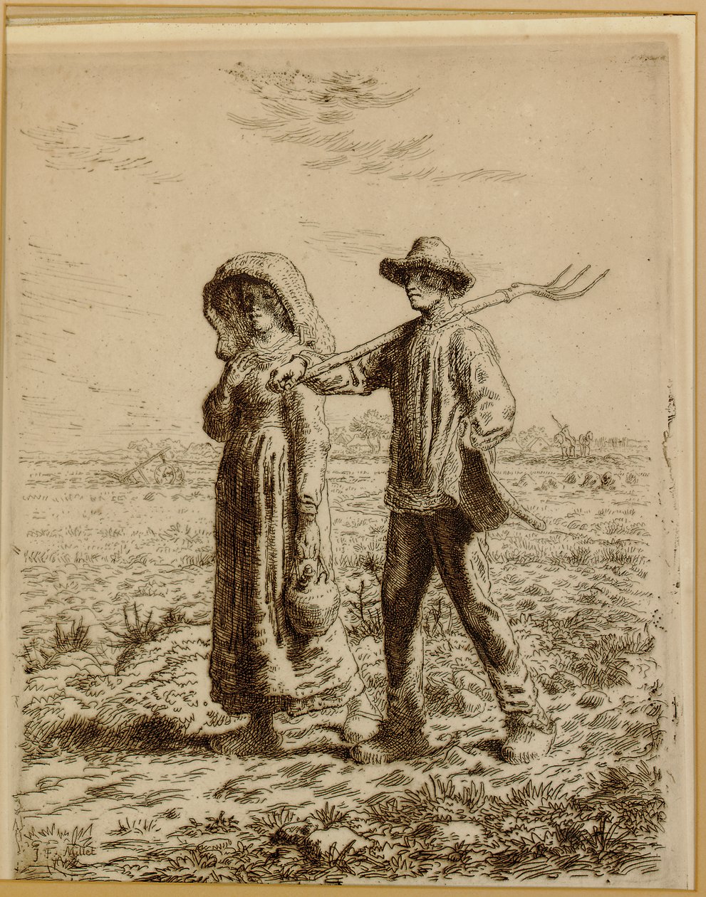Skal på jobb, 1863 av Jean Francois Millet