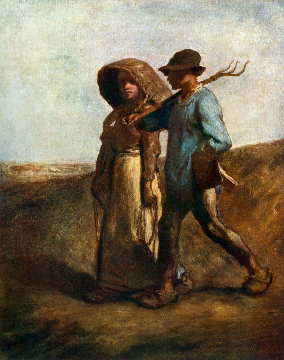 Går på jobb, c1850-1851, 1912. av Jean Francois Millet