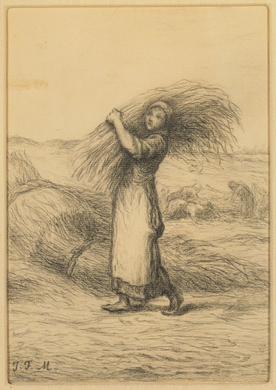 Innhøstingsscene av Jean Francois Millet
