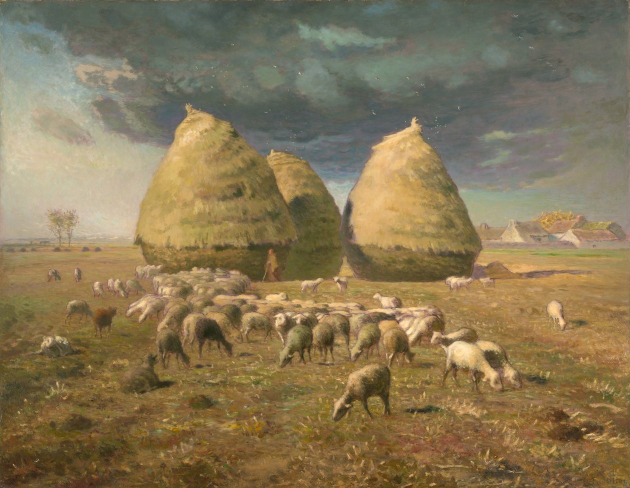 Høstakker: Høst, ca. 1874 av Jean Francois Millet