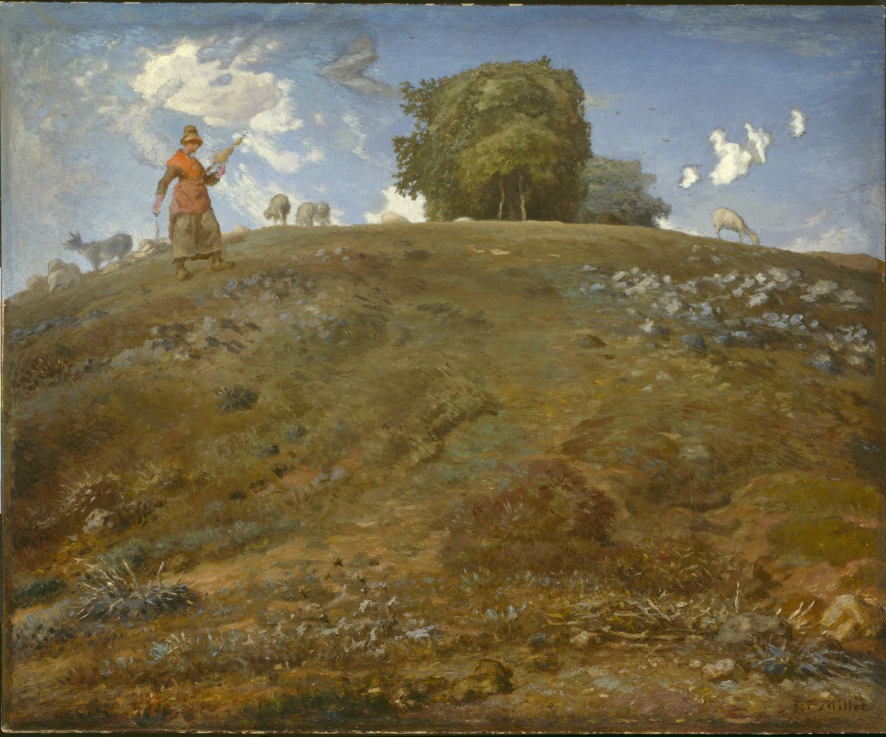 I Auvergne, 1866-69 av Jean Francois Millet