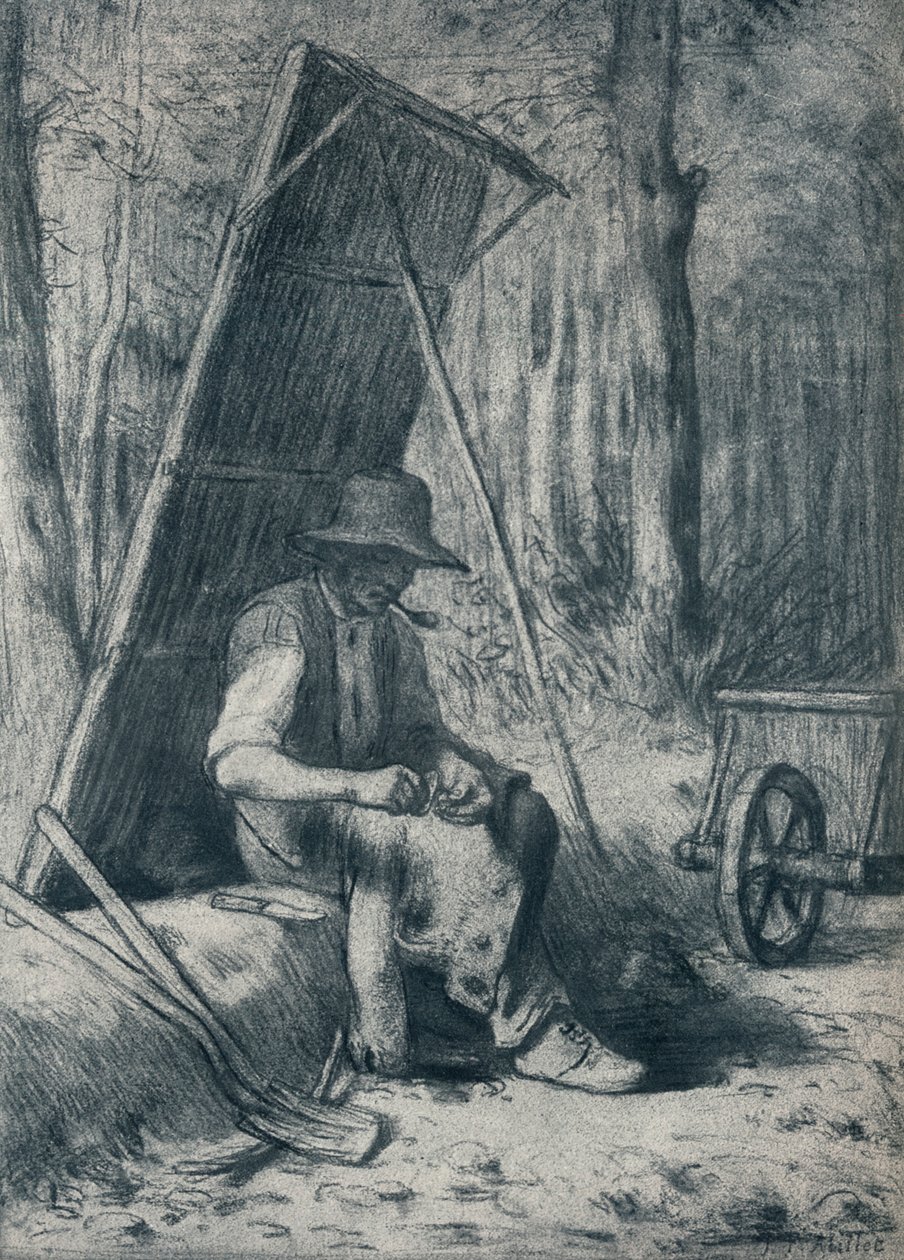 Le Cantonnier, Road-Mender, 1800-tallet av Jean Francois Millet