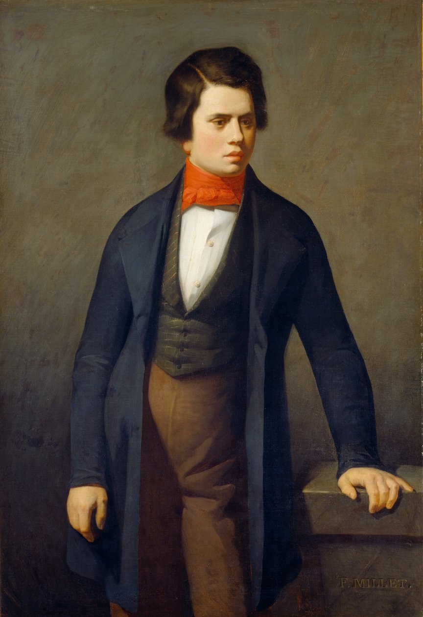 Leconte de Lisle, ca. 18401841. av Jean Francois Millet