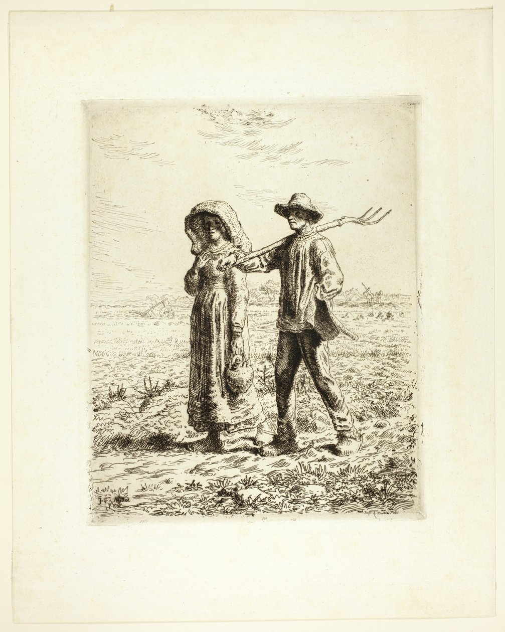 Bønder går på jobb av Jean Francois Millet