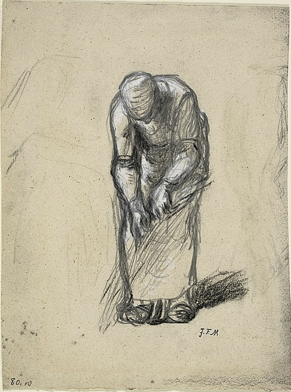 Studie for lintrekking av Jean Francois Millet