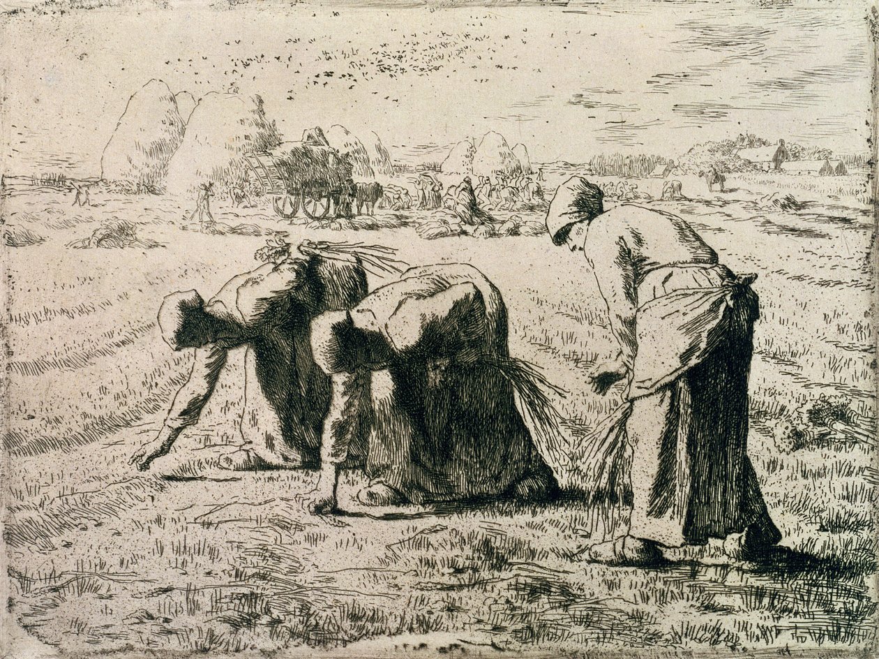 The Gleaners, 1855 av Jean Francois Millet