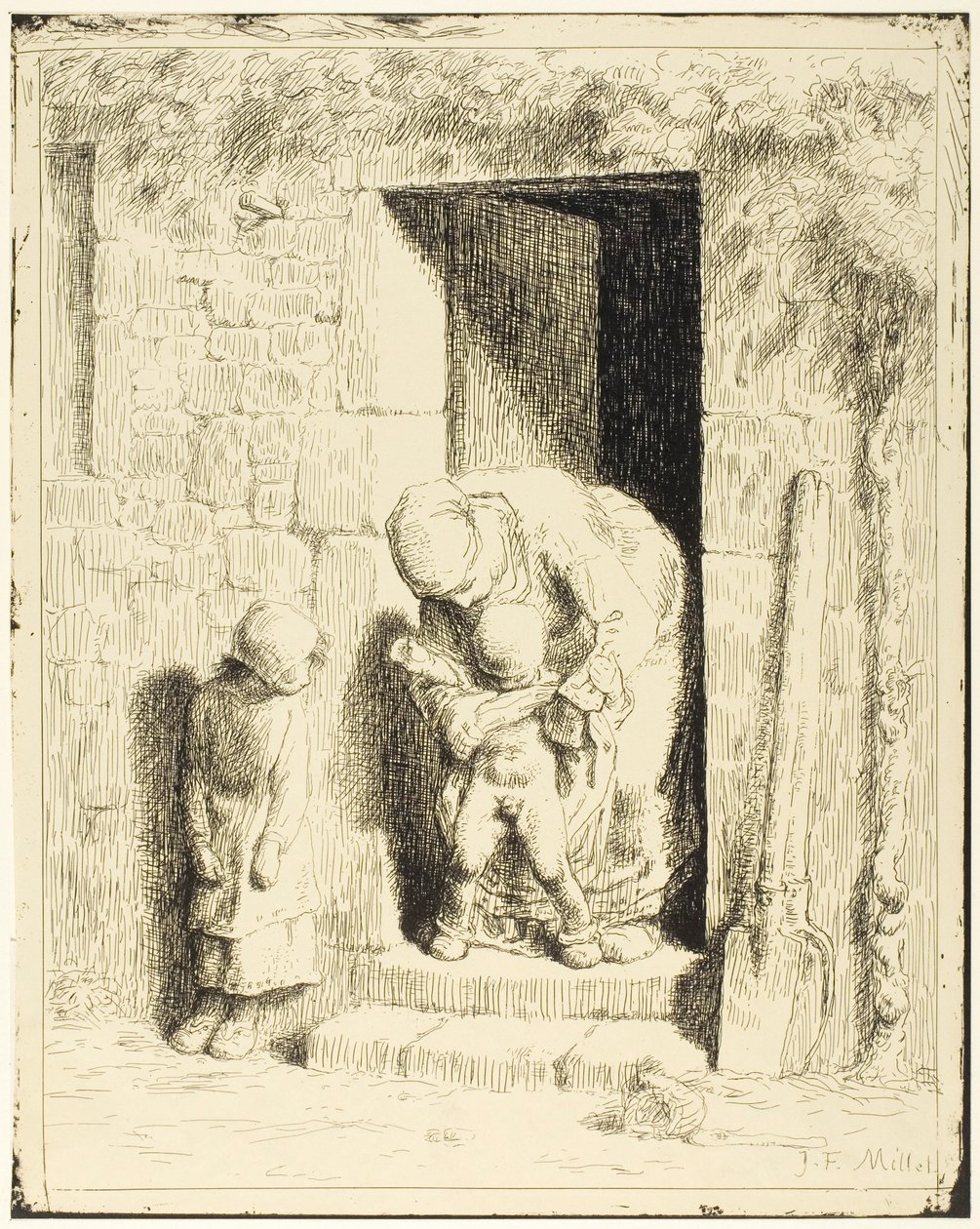 Mors forholdsregel av Jean Francois Millet