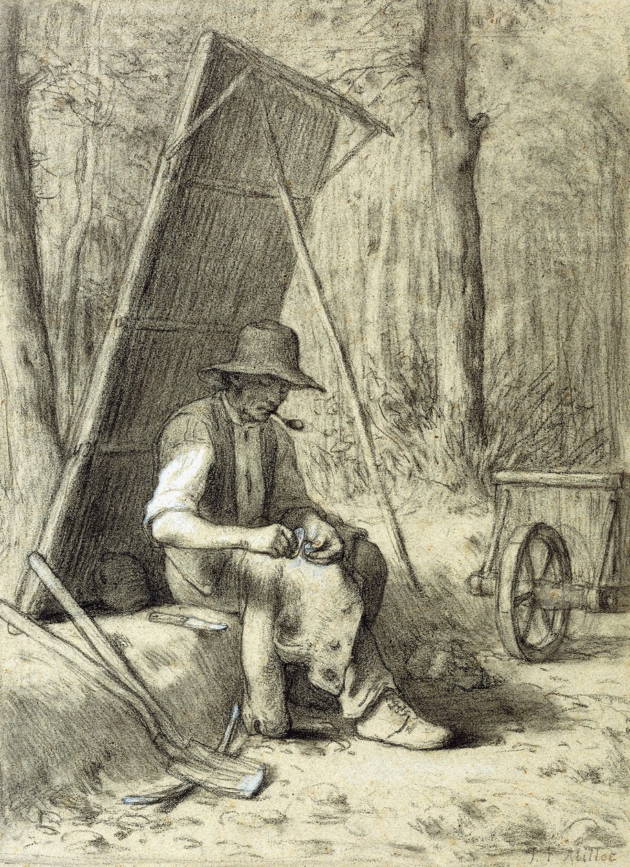 The Road Mender, av Jean Francois Millet