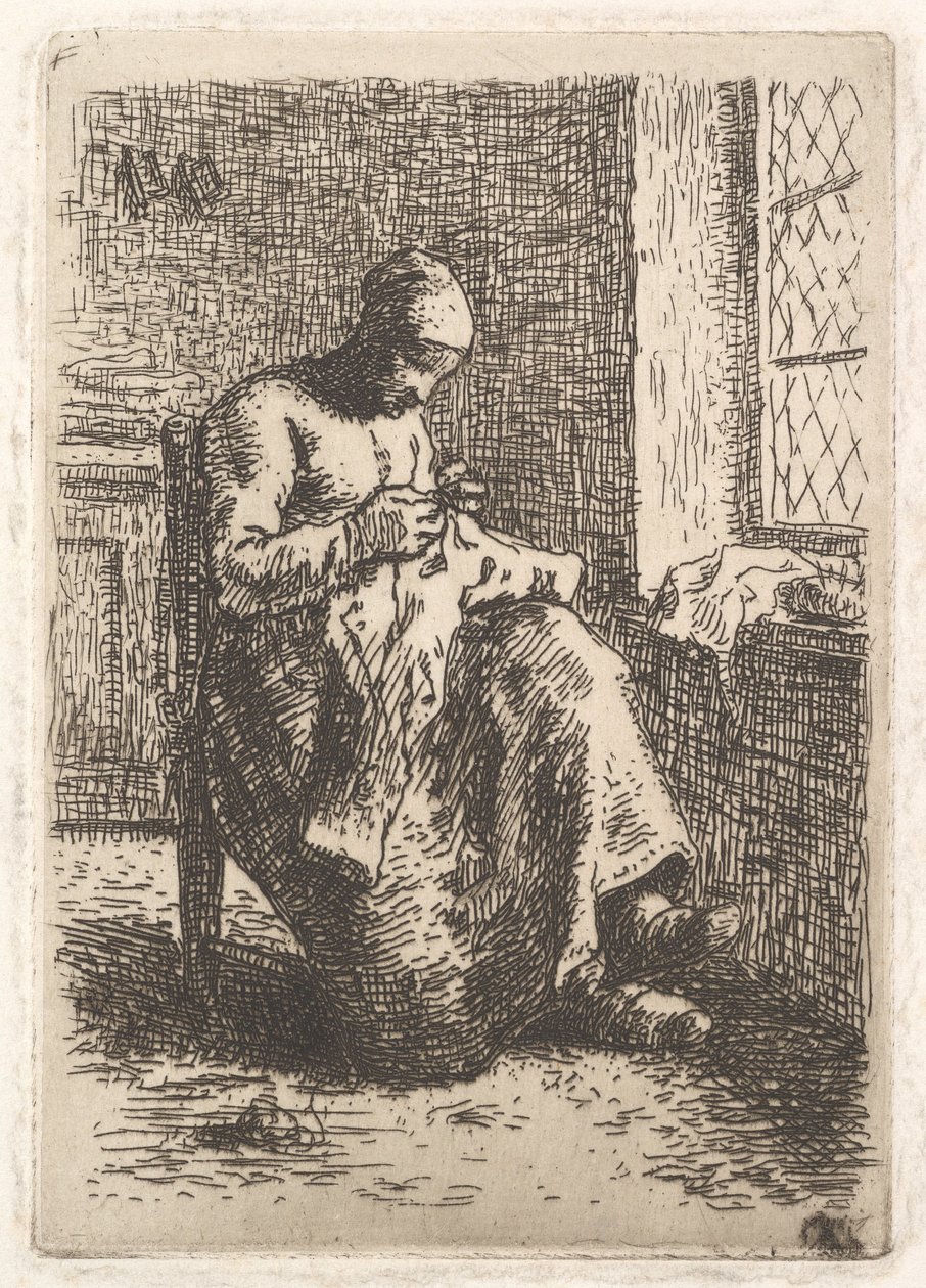 Syersken, 1853. av Jean Francois Millet