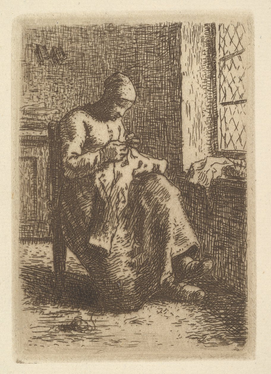 Kloakken, 1855. av Jean Francois Millet