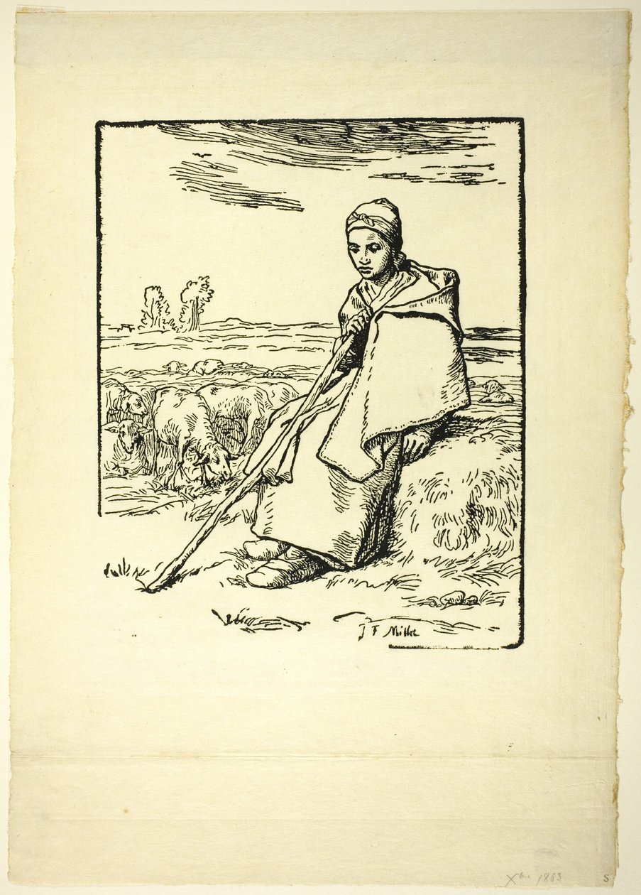 Gjeterinnen av Jean Francois Millet