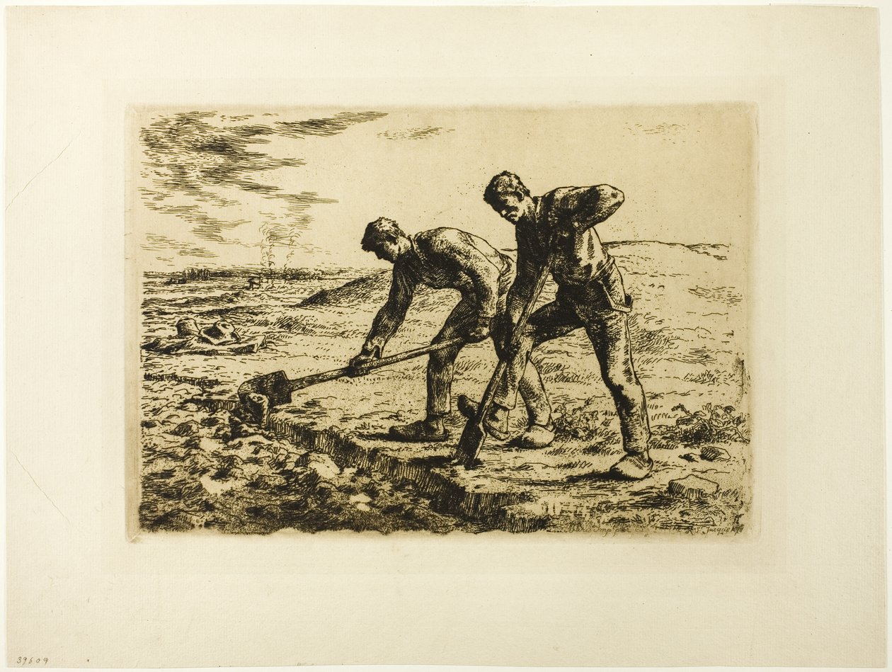 To menn graver av Jean Francois Millet