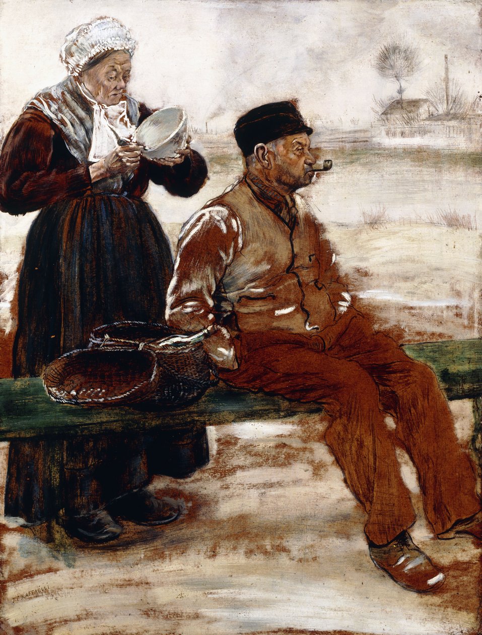 Etter måltidet, av Jean Francois Raffaelli