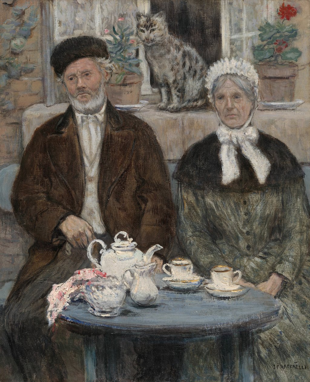 Ettermiddagste, ca. 1880. av Jean Francois Raffaelli