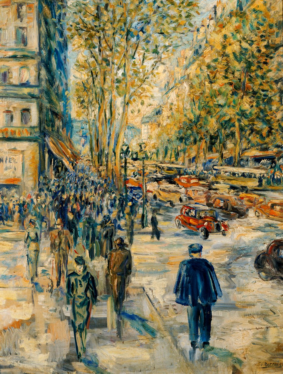 Champs Elysee av Jean Francois Raffaelli