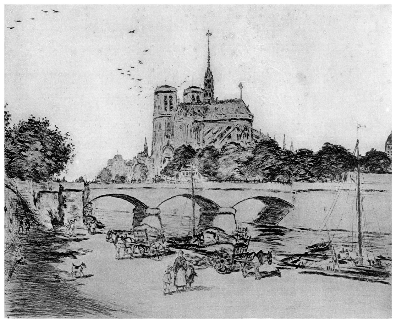 Vår Frue, c1870-1920 1924 av Jean Francois Raffaelli