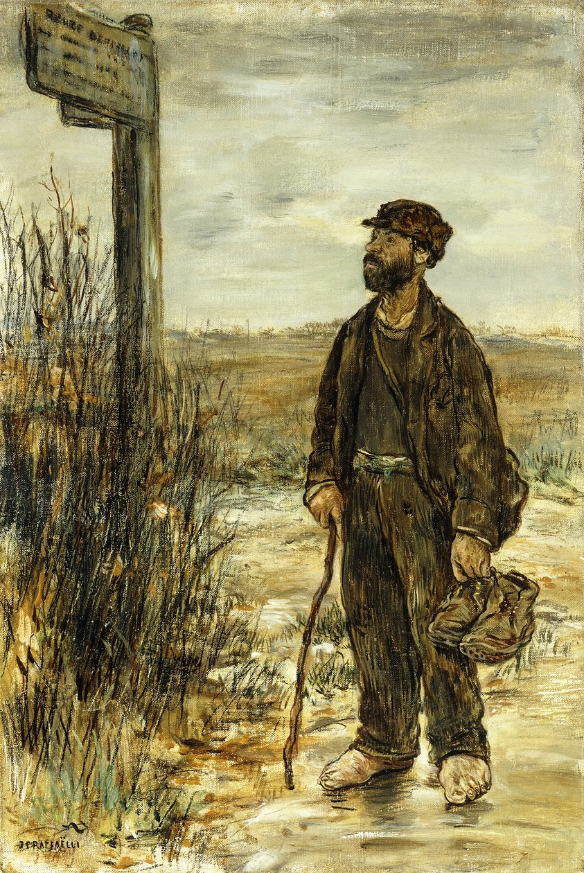 Landstrykeren; Un Clochard, av Jean Francois Raffaelli