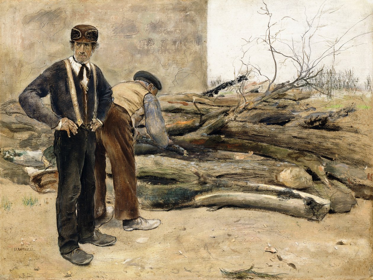 Vedhoggerne, av Jean Francois Raffaelli