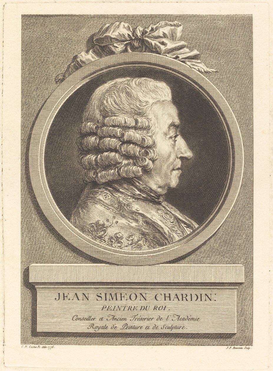 Jean Baptiste Simeon Chardin av Jean Francois Rousseau