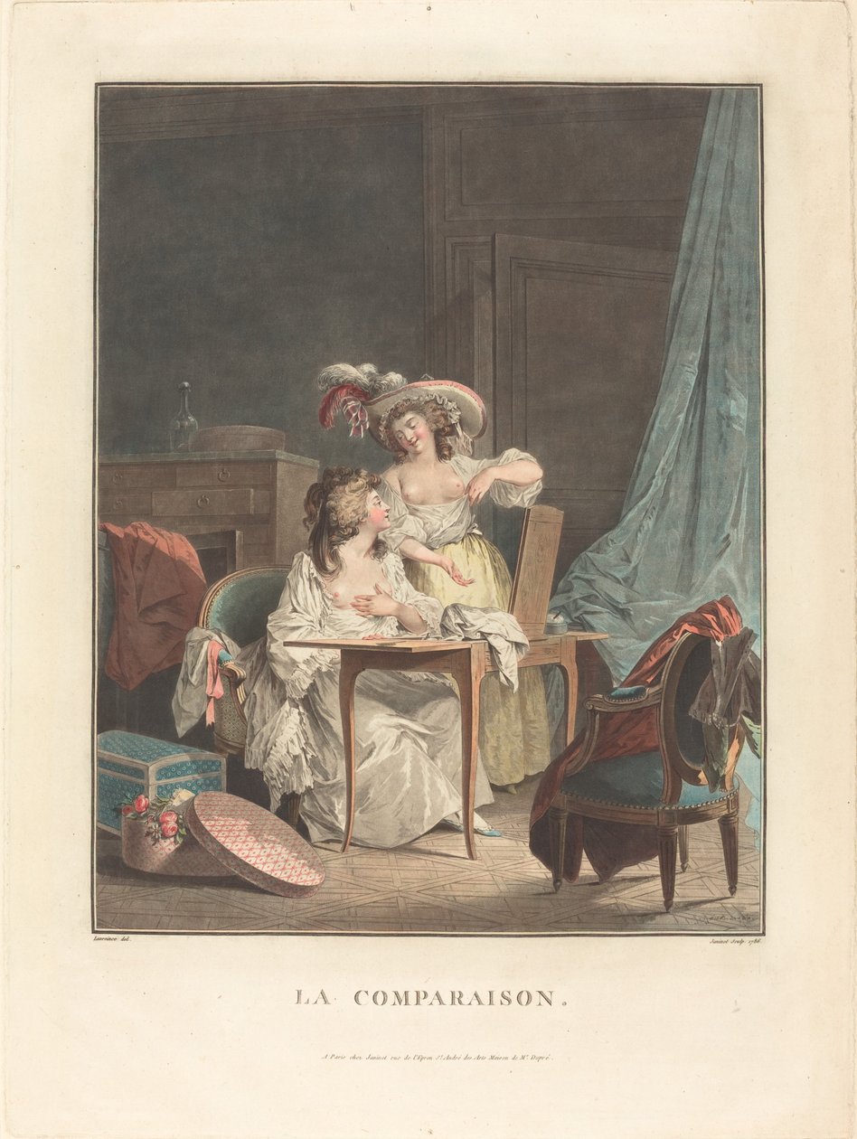 Sammenligningen av Jean François Janinet after Nicolas Lavreince