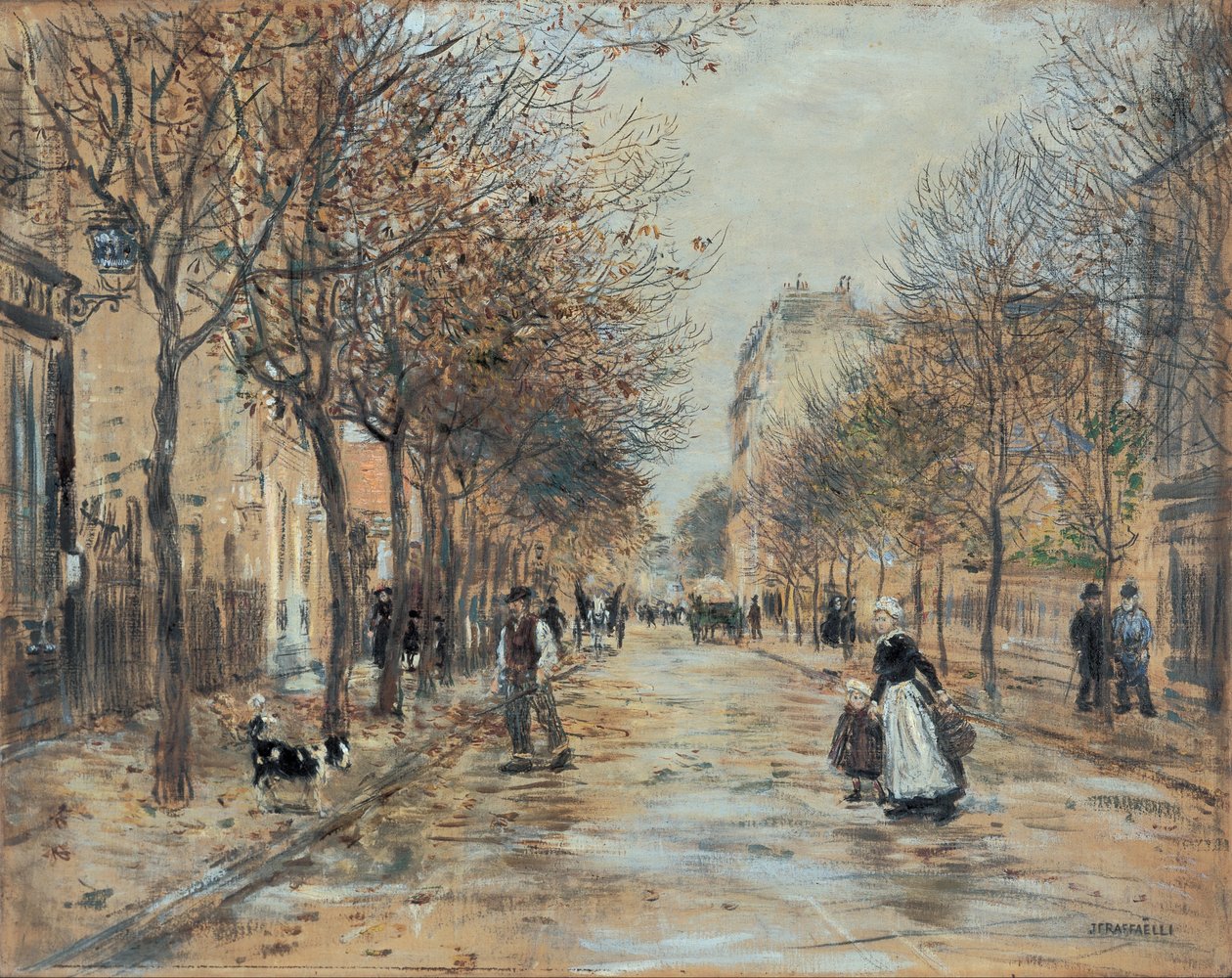 Gate i Asnières av Jean Francois Raffaelli