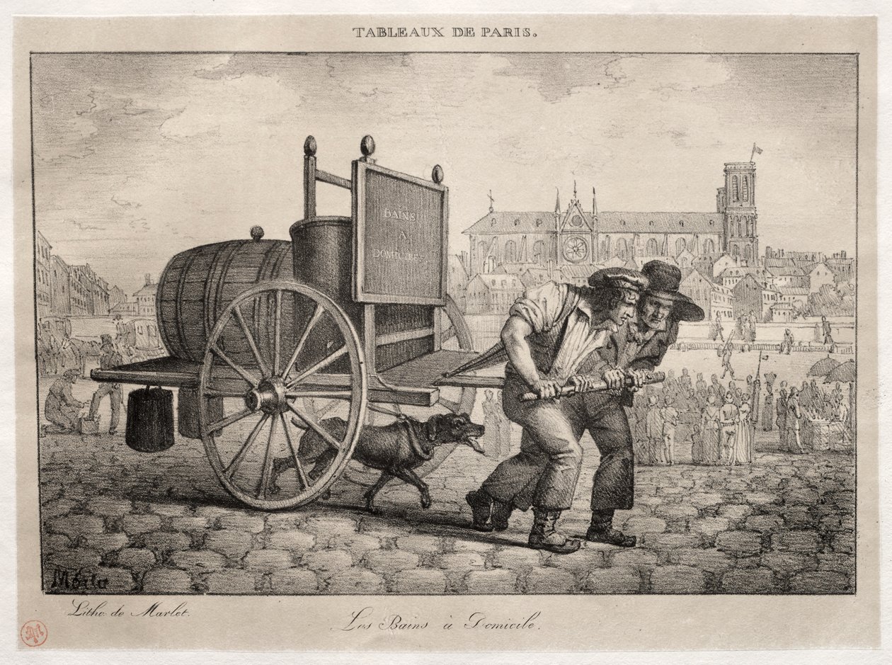 Scenes of Paris: Baths at Home av Jean Henri Marlet