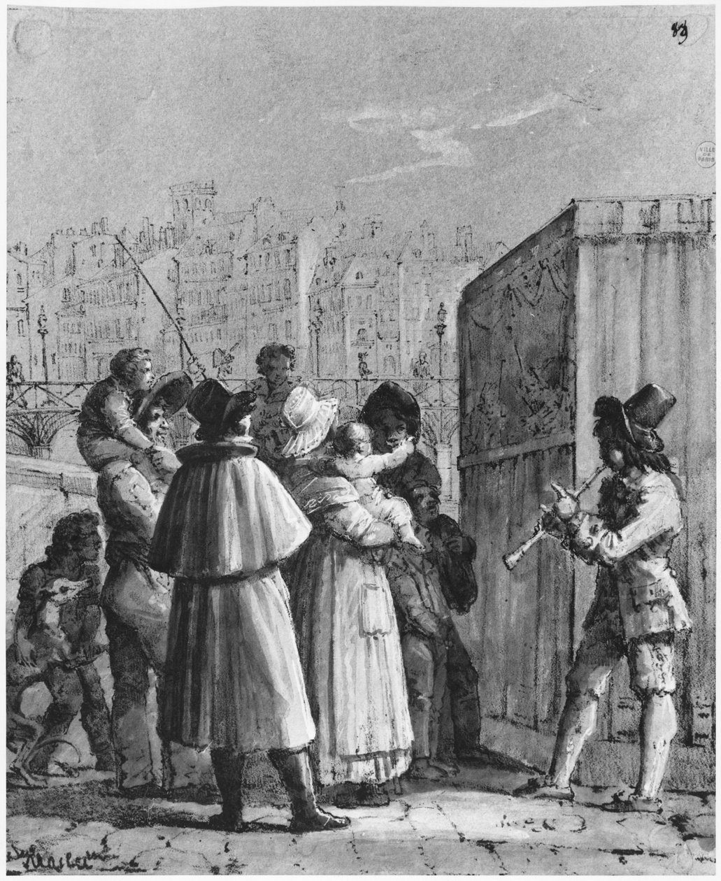 Dukkeføreren på Pont Neuf av Jean Henri Marlet