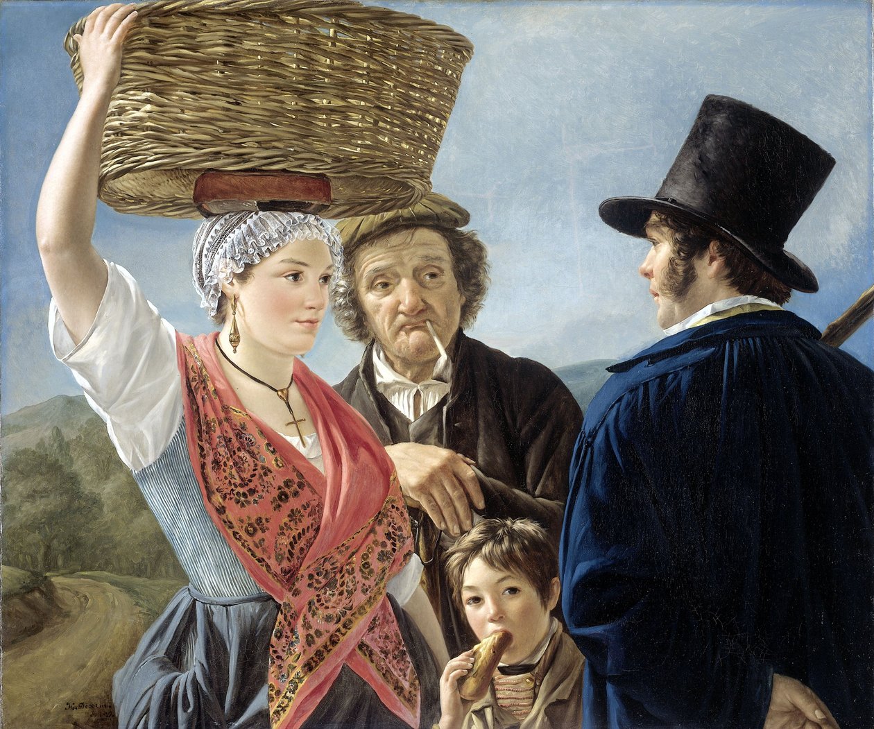 Markedssladder, 1827 av Jean Henri de Coene