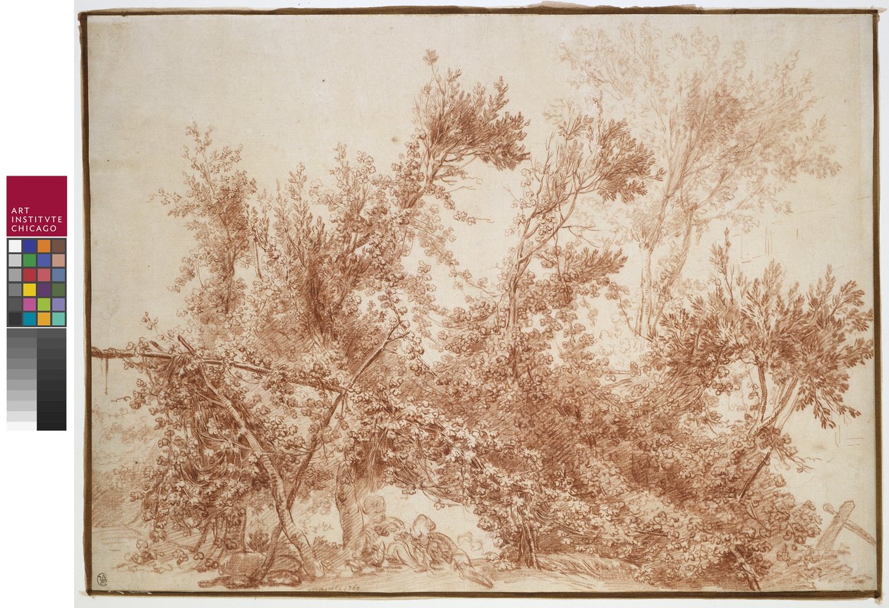 Arbor med to barn av Jean Honore Fragonard