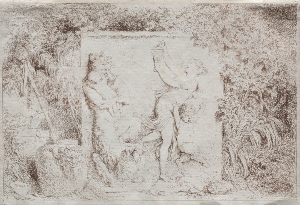 bachchanal av Jean Honore Fragonard