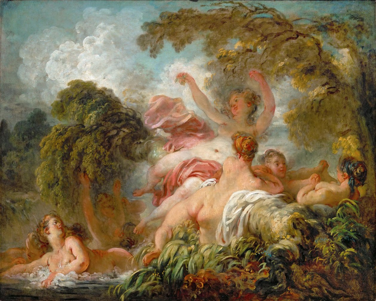 Badende av Jean Honore Fragonard