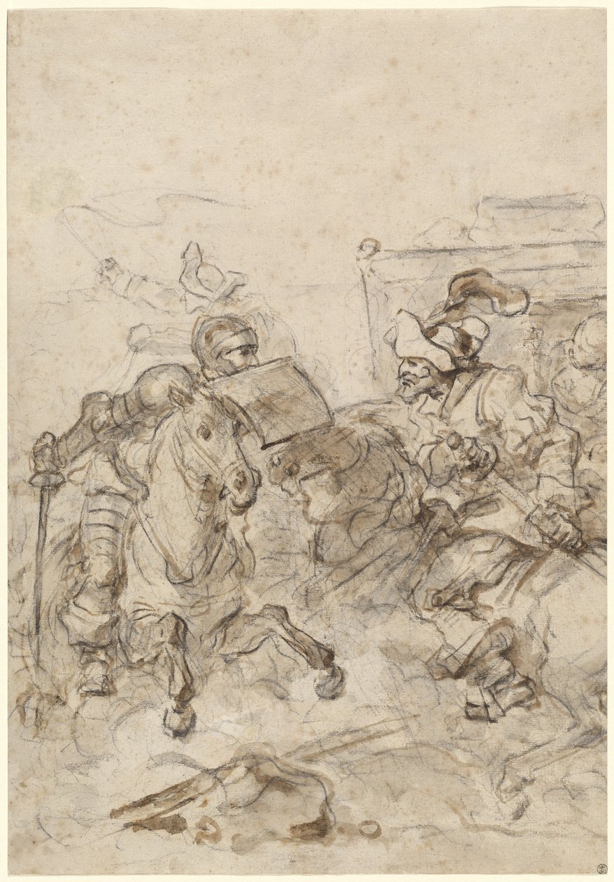 Don Quijote angriper Biscaya av Jean Honore Fragonard