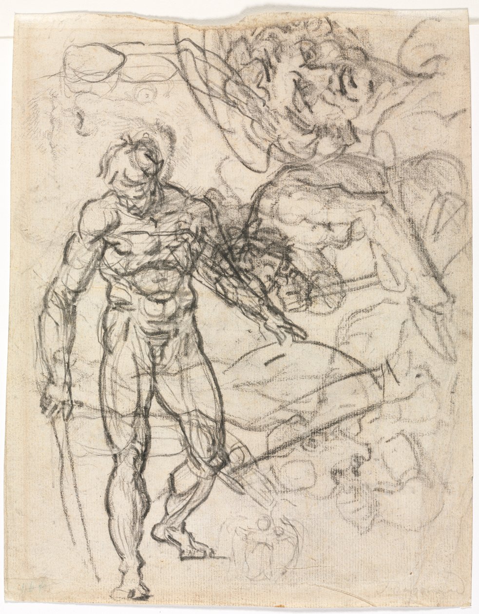Figurstudier (verso) av Jean Honore Fragonard