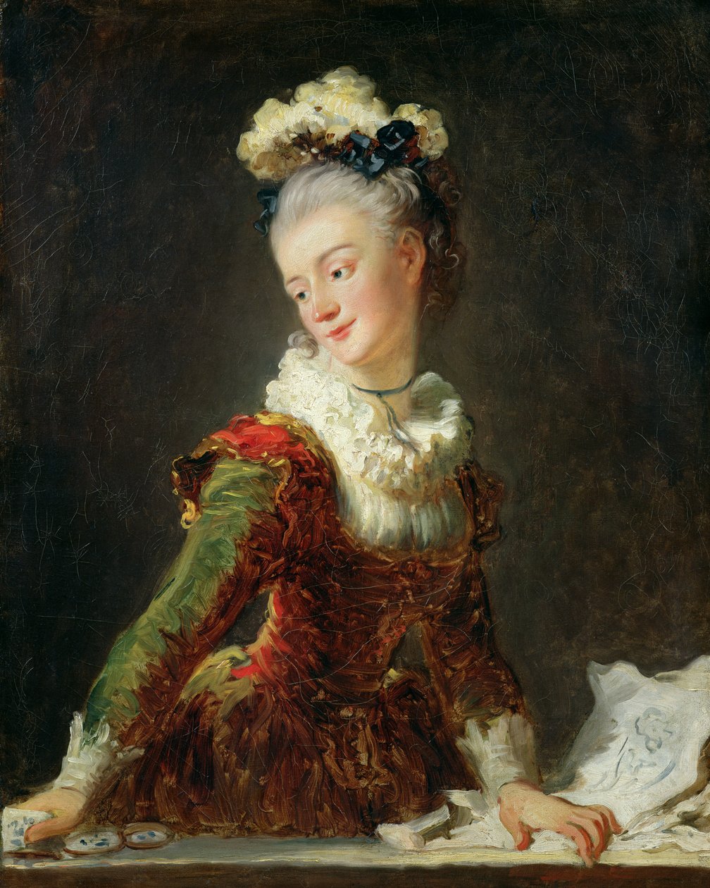 Marie-Madeleine Guimard (1743-1816) av Jean Honore Fragonard