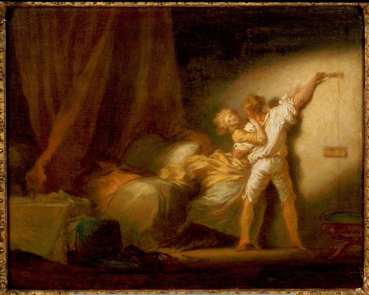 Modellversjon av "The Bolt" av Jean Honore Fragonard