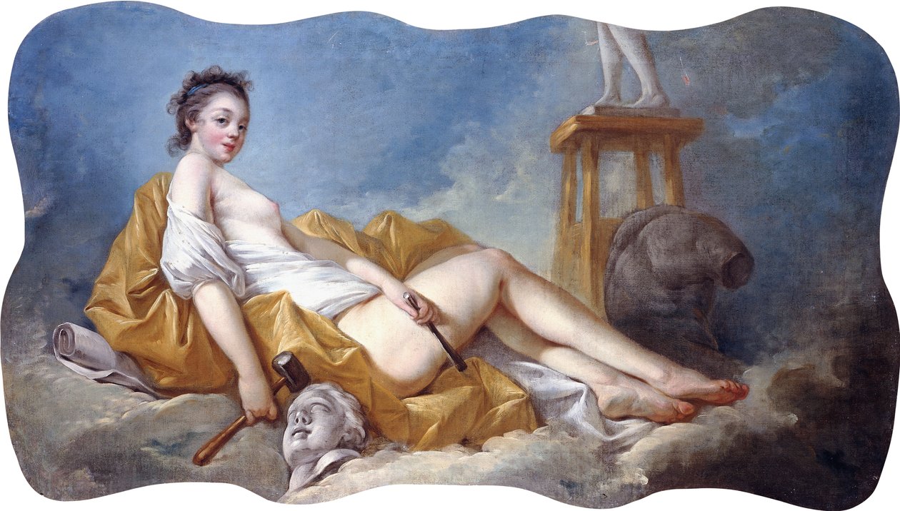 Personifisering av skulptur, av Jean Honore Fragonard