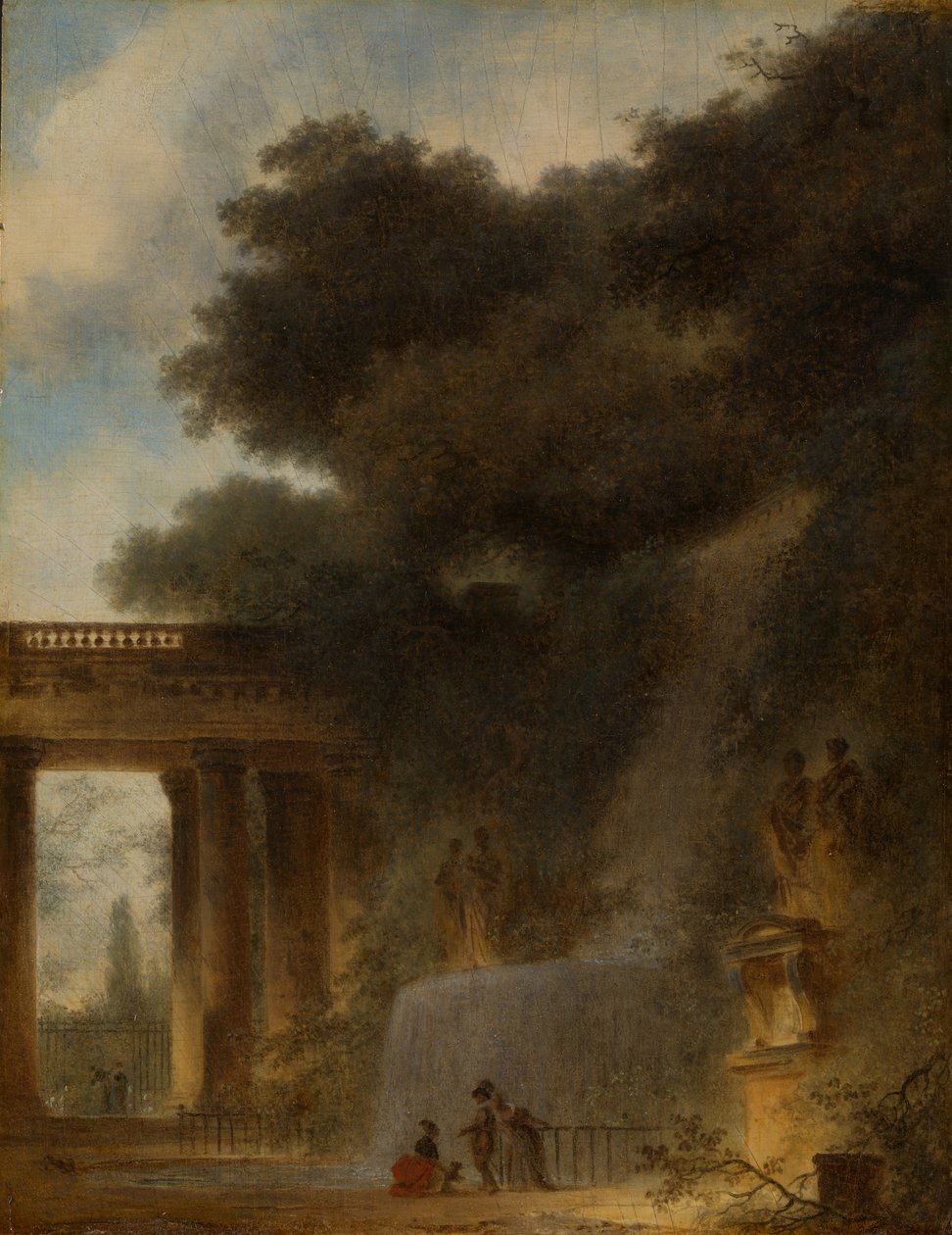 Kaskaden, ca. 1775 av Jean Honore Fragonard