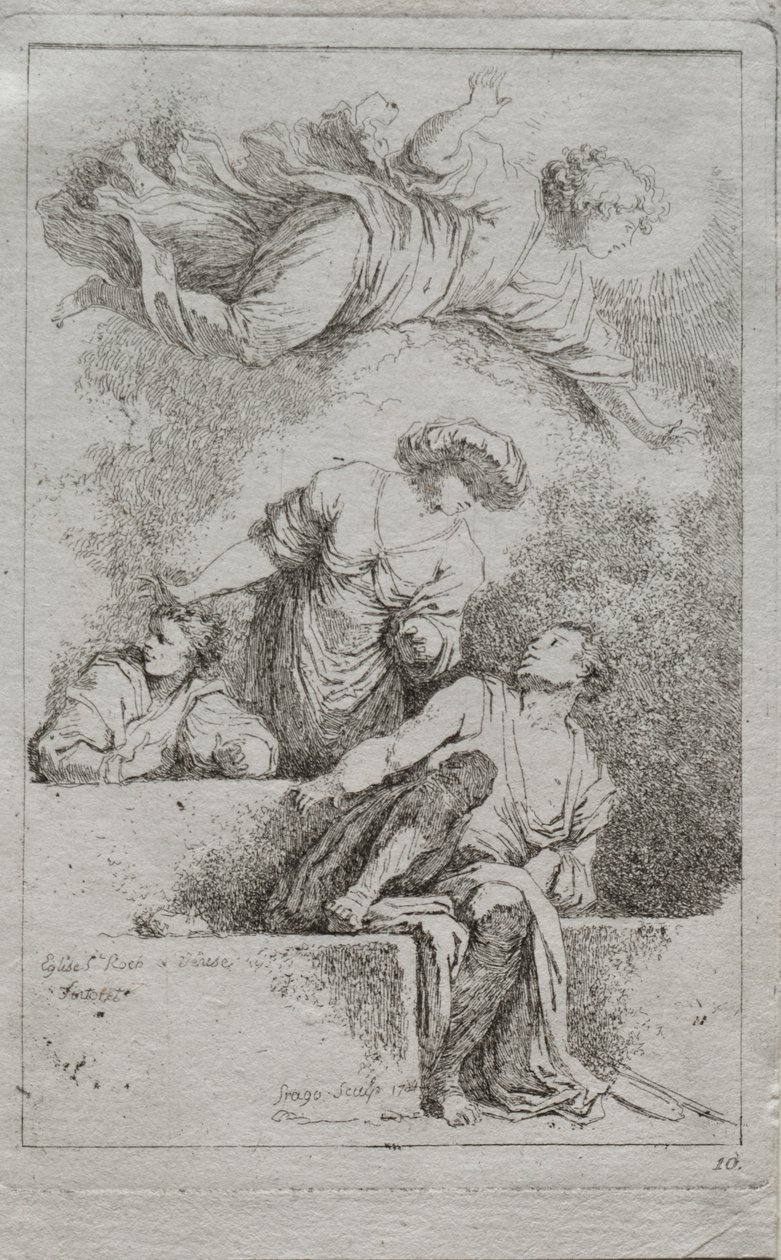 Disiplene ved graven av Jean Honore Fragonard