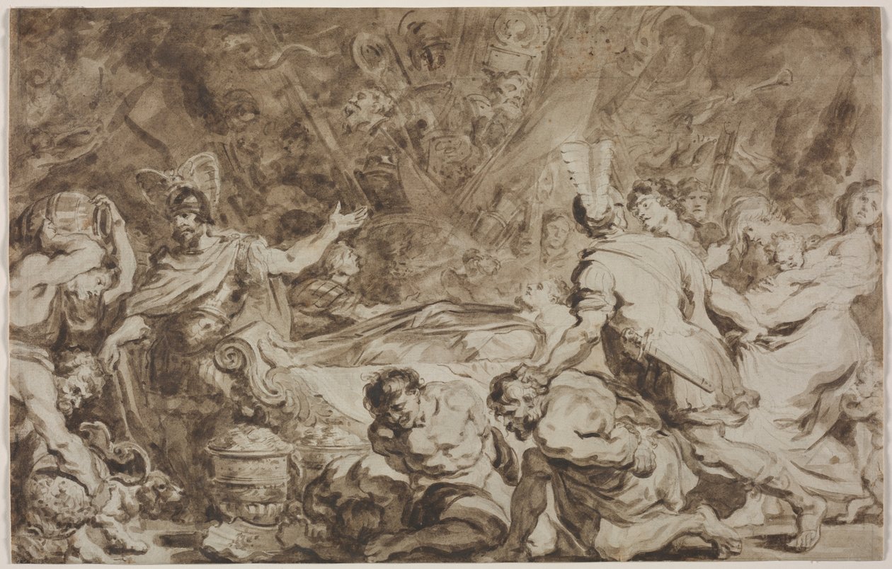 Begravelsen til Decius Mus av Jean Honore Fragonard